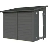 Palmako Gerätehaus Mia 3,6 m2 - 16 mm dunkelgrau lackiert