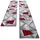 oKu-Tex Bettumrandung 3-teilig 67 x 340 cm / 2 x 67 x 140 cm Rot