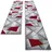 oKu-Tex Bettumrandung 3-teilig 67 x 340 cm / 2 x 67 x 140 cm Rot
