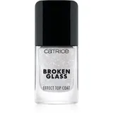 Catrice Broken Glass Effect Top Coat Lack-Finish für die Fingernägel mit Glitzerteilchen Farbton 050 Sparkling Reflection 10.5 ml