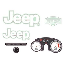 BERG Ersatzteil Rally - Aufkleber-Set Jeep® Adventure