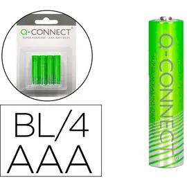 Q-Connect KF00488 Batterie 1,5V 4 Stück AAA/micro