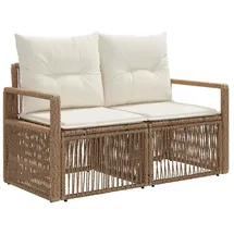 vidaXL Garten-Sofa 2-Sitzanzahl 0 x 0 x 0 cm Beige