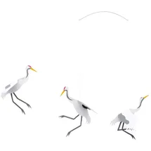 Flensted Mobiles Flensted Mobiles, Babymobile, Kranich Tanz Mobile mit Geschenkumschlag