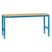 Manuflex Grundtisch UNIVERSAL Standard, Tischplatte Multiplex, 2000x800, lichtblau