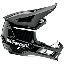 100% Aircraft 2 Black/White Downhill Helm, zwart-wit, S Voorman