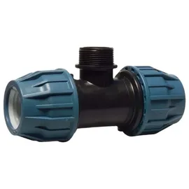 Jason T-Stück 90° x 32 mm x 1/2 PE PP Fitting Klemm Verbinder Verschraubung Rohr