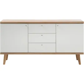 Andas Sideboard »Merle« im skandinavischen Design, Breite 160 cm, weiß