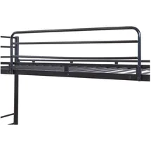 [en.casa] Etagenbett Bevapis 90 x 200 cm Metall schwarz