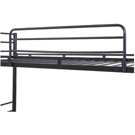 [en.casa] Etagenbett Bevapis 90 x 200 cm Metall schwarz