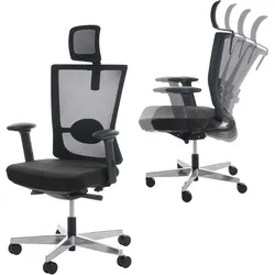 B√orostuhl MERRYFAIR Forte, Schreibtischstuhl, Sliding-Funktion ergonomisch ~ schwarz, mit Kopfst√otze