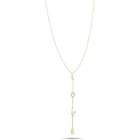 Echtzeit Y-Kette Love Letters gold/Edelstahl