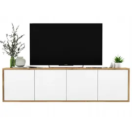 meble lindner Apollo2 TV-Schrank 150 cm Weiß Matt Holz