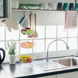 Relaxdays Obstkorb in weiß Weiß