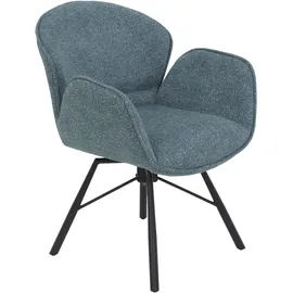Hela 4-Fußstuhl BRISTOL Polyester schwarz 2er Set