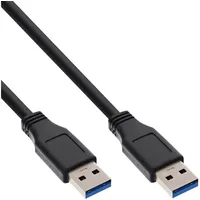 InLine USB 3.2 Gen.1 Kabel, A an A, schwarz, 0,3m