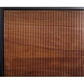 DeLife Highboard Vaag 80x150 cm Sheesham Natur Mango Schwarz Metall Schwarz 2 Türen, Highboards