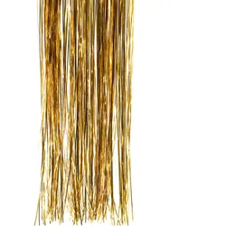 Lametta 24x100cm Weihnachtsbaum Christbaumschmuck Weihnachtsgirlande Karneval Fasching Disco & Party Glitzer Deko Silvesterdeko Gold