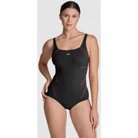 Arena Badeanzug Damen Bodylift Jewel R C-Körbchen - Black-rose Violet - 38