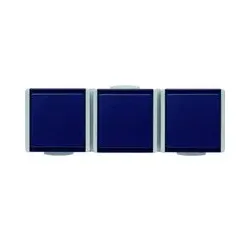 1St. 3-fach Steckdose waagerecht FR AP IP54 3-fach Steckdose