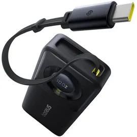 Baseus Free2Pull Powerbank, 20.000mAh, 70cm ausziehbares USB-C Kabel + schwarz