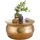 Möbel Boss Couchtisch Gold Metall 60 x 30 cm
