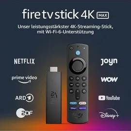 Amazon Fire TV Stick 4K Max mit Alexa-Sprachfernbedienung 2021 (3. Gen.)