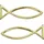 Brunnen 218306025 Wachsfisch 40x13mm gold 2 Stück