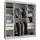 Mirjan24 Schwebetürenschrank Selfie 180 x 200 x 62 cm Braun