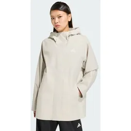 adidas ESSENTIALS RAIN PARKA Damen Beige XL