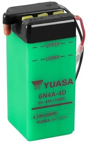 YUASA 6N4A-4D Batterie ohne Säurepack