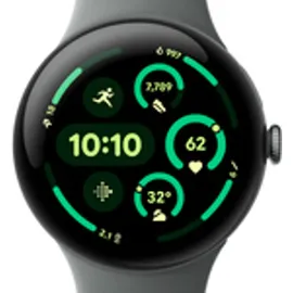 Google Pixel Watch 3 45 mm Bluetooth matte hazel Sportarmband hazel