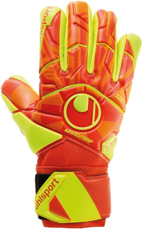 uhlsport Dynamic Impulse Absolutgrip HN (Half Negative Cut) Torwarthandschuhe dynamic orange/fluo gelb 8