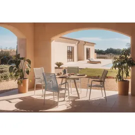 Niehoff Milan Gartentisch 125 x 125 x 75 cm Ivory