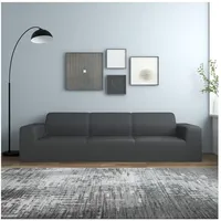 vidaXL Sofahusse 4-Sitzer Anthrazit 100% Polyester