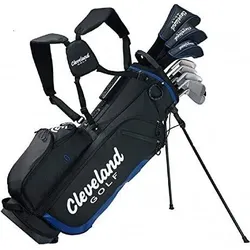 Cleveland Golf 23 Graphite Herren-Golfschläger-Set, schwarz/blaue Standtasche EINHEITSGRÖSSE