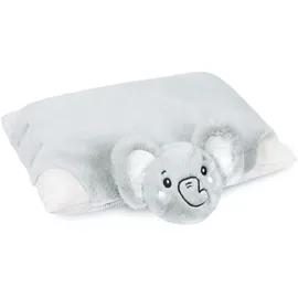 Brubaker Kuscheltierkissen Elefant 40 x 30 cm Grau