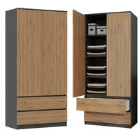 Topeshop Malwa SS-90 Anthrazit, Artisan, Kleiderschrank