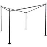 Proregal Pergola Gestell 411 x 411 x 292 cm schwarz