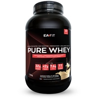 Eafit Whey Protein Pulver Vanille | 1,8kg | Premium Molkenproteine für Muskelaufbau | Protein Isolate | Eiweißpulver | Proteinpräparate | EAFIT made in France