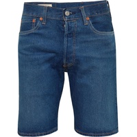Levis Levi's Jeans-Shorts Original 501 Hemmed in Mittelblau-W34