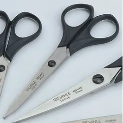 Dahle Papier-Schere 13cm schwarz Packung mit 5 Stück