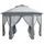 Outsunny Faltpavillon 4,05 x 4,05 m Grau