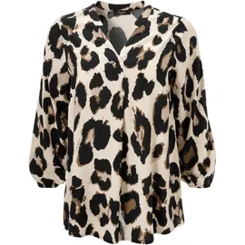 aniston plus Schlupfbluse mit Leoprint Beige 44