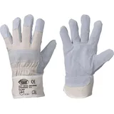 Arbeitshandschuhe aus Leder Madras 5-Finger XL Gr. 10,5, Lederhandschuhe, Innenhand gefüttert