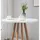deluke Bartisch rund 107 x 60 cm Weiß/Beige