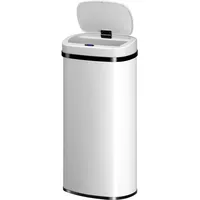 Rechteckiger Mülleimer mit Sensor - Weiß