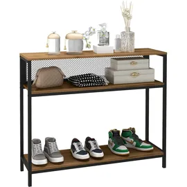 Homcom Konsolentisch 100 x 29,5 x 90 cm Braun