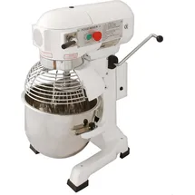KuKoo Gastro Planetenrührmaschine Spiral Rührmaschine Teigknetmaschine Knetmaschine Rührwerk Küchenmaschine Mixer Knetaufsätze Teigschaber... - Weiß