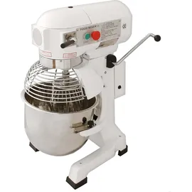 KuKoo Gastro Planetenrührmaschine Spiral Rührmaschine Teigknetmaschine Knetmaschine Rührwerk Küchenmaschine Mixer Knetaufsätze Teigschaber... - Weiß